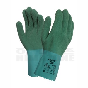 [Ansell]Working Gloves, Gladiator Latex, size 10(기계 작업용 방수 장갑)-55-500-027